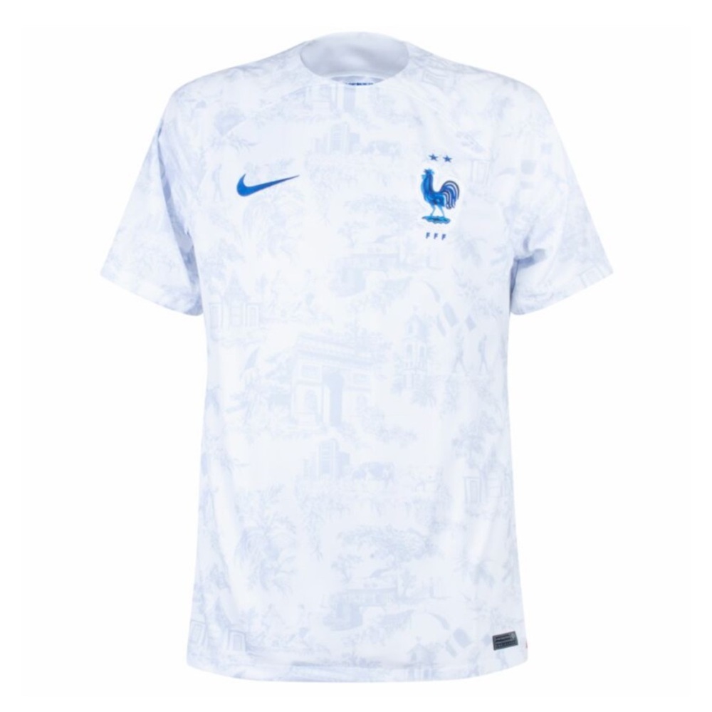Nike France Away Jersey 2022/23 Football Soccer XL NWT Light Blue Toile